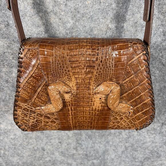 Vintage Cuba Florida Baby Alligator Full Body Taxidermy Handbag Purse - Picture 4 of 15